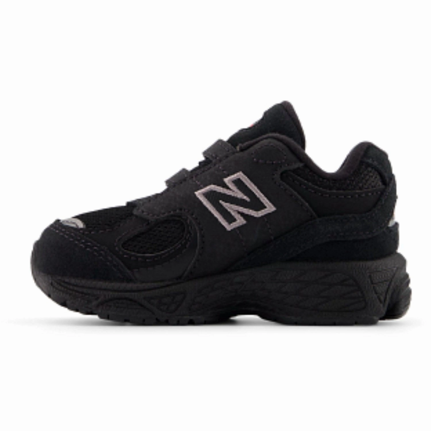 Stable Activity Anti Slip Insole New Balance Black 2002 Kids Hook & Loop Sneakers