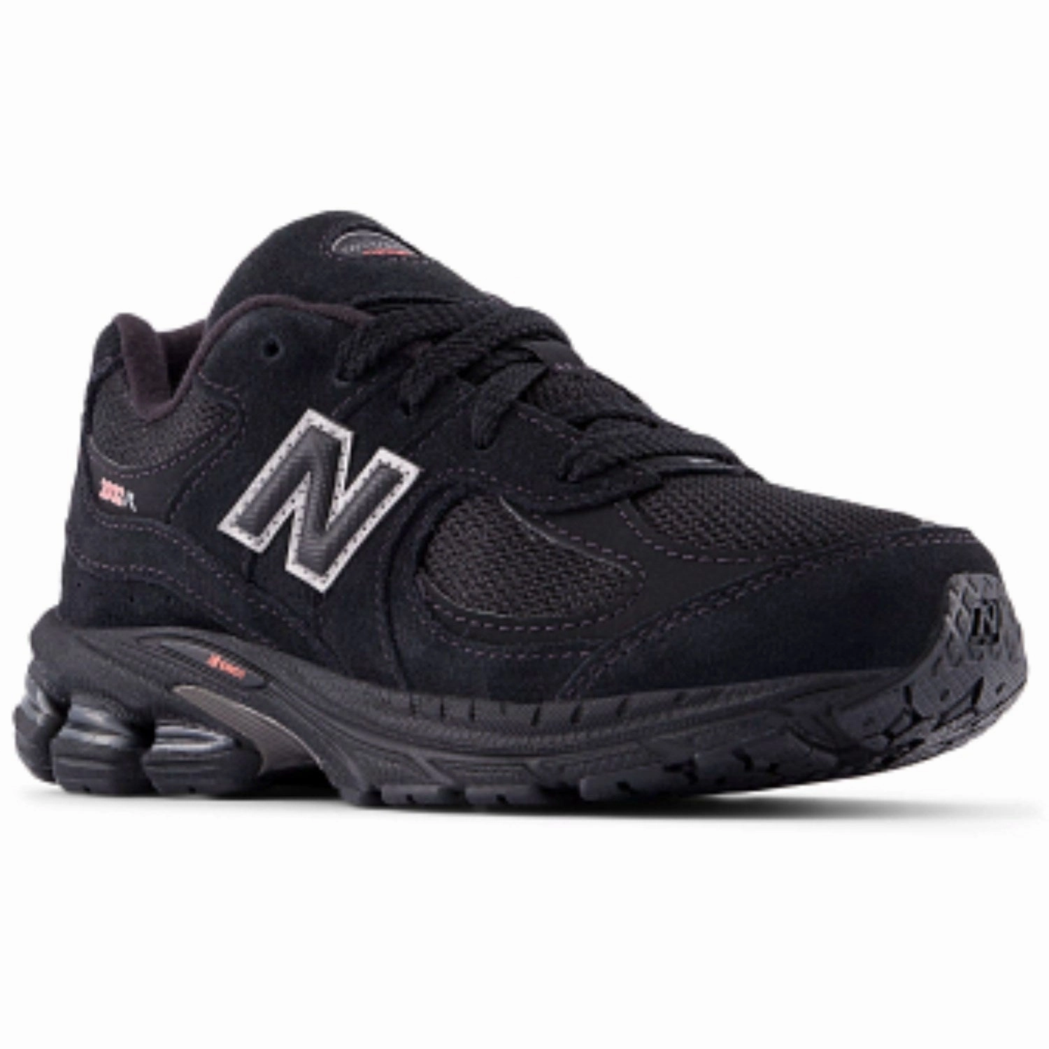 New Balance Black 2002 Kids Lace Sneakers Simple Choice