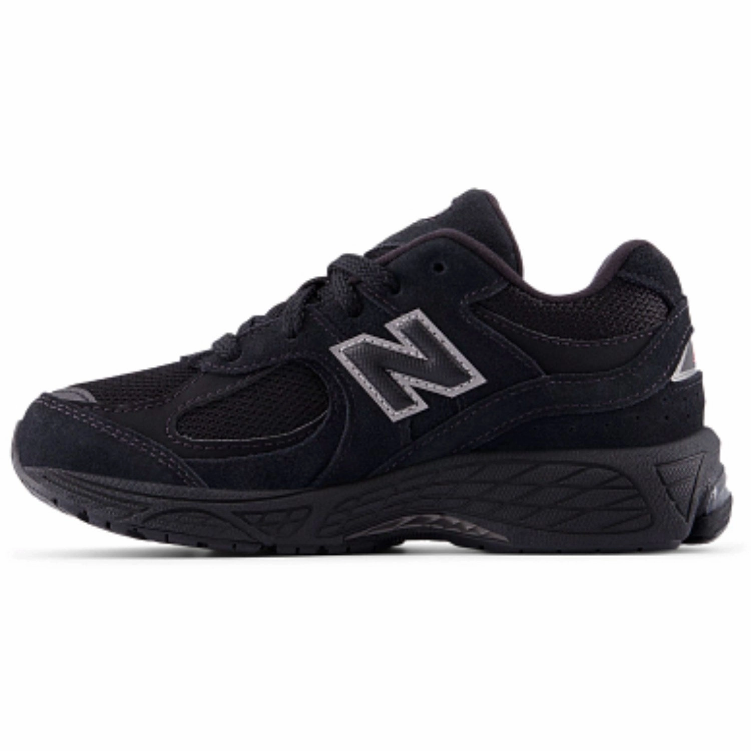 New Balance Black 2002 Kids Lace Sneakers Everyday Pace Multi Outfit
