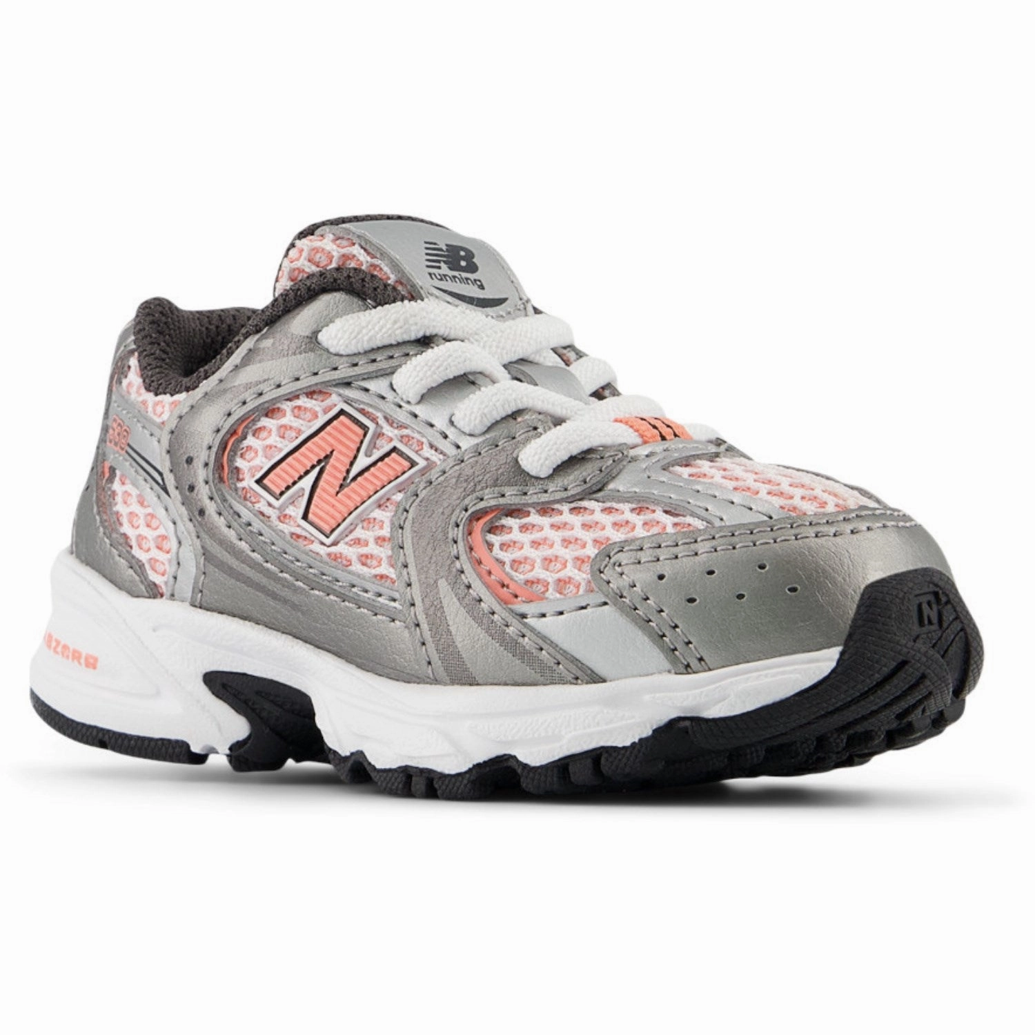 Airflow Channel System New Balance Dark Silver Metallic New Balance 530 Kids Bungee Lace