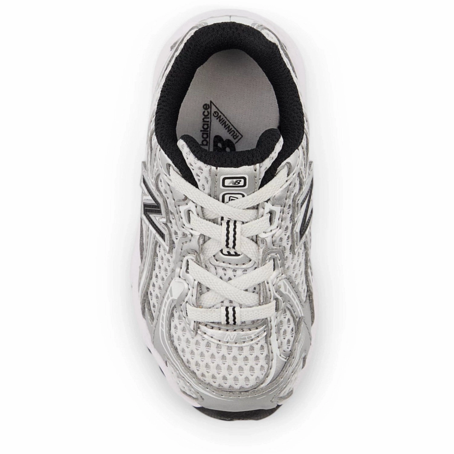 Minimalist Footwear Design New Balance Silver Metallic 740 Kids Bungee Lace Sneakers
