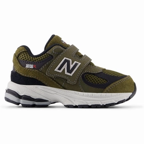 New Balance Woodland 2002 Kids Hook & Loop Sneakers Shock Vibe Breath Grip