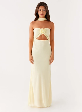 New Light Maxi Dress - Yellow Classic and Modern