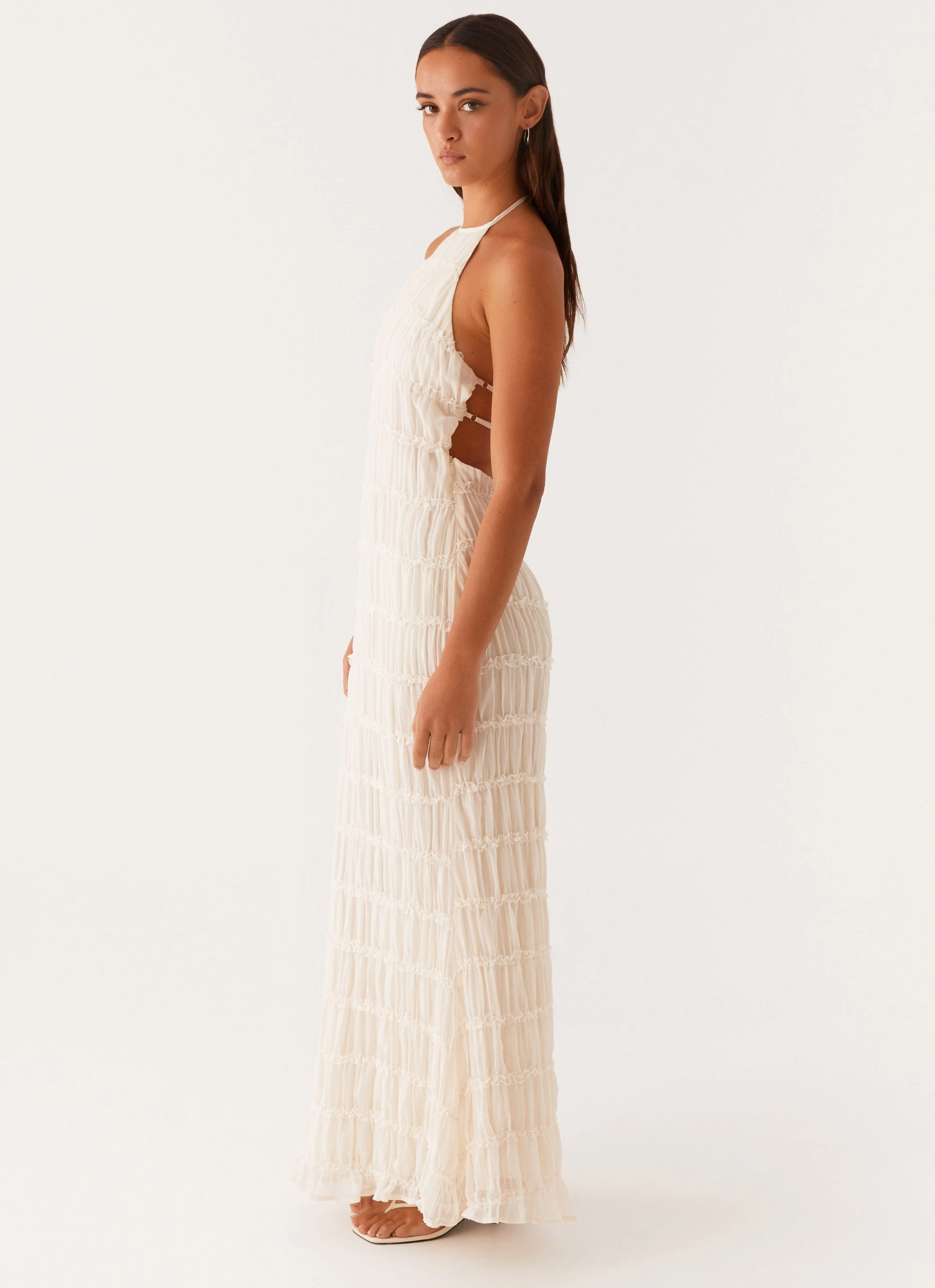 Quick Layer Aullie Maxi Dress - Ivory