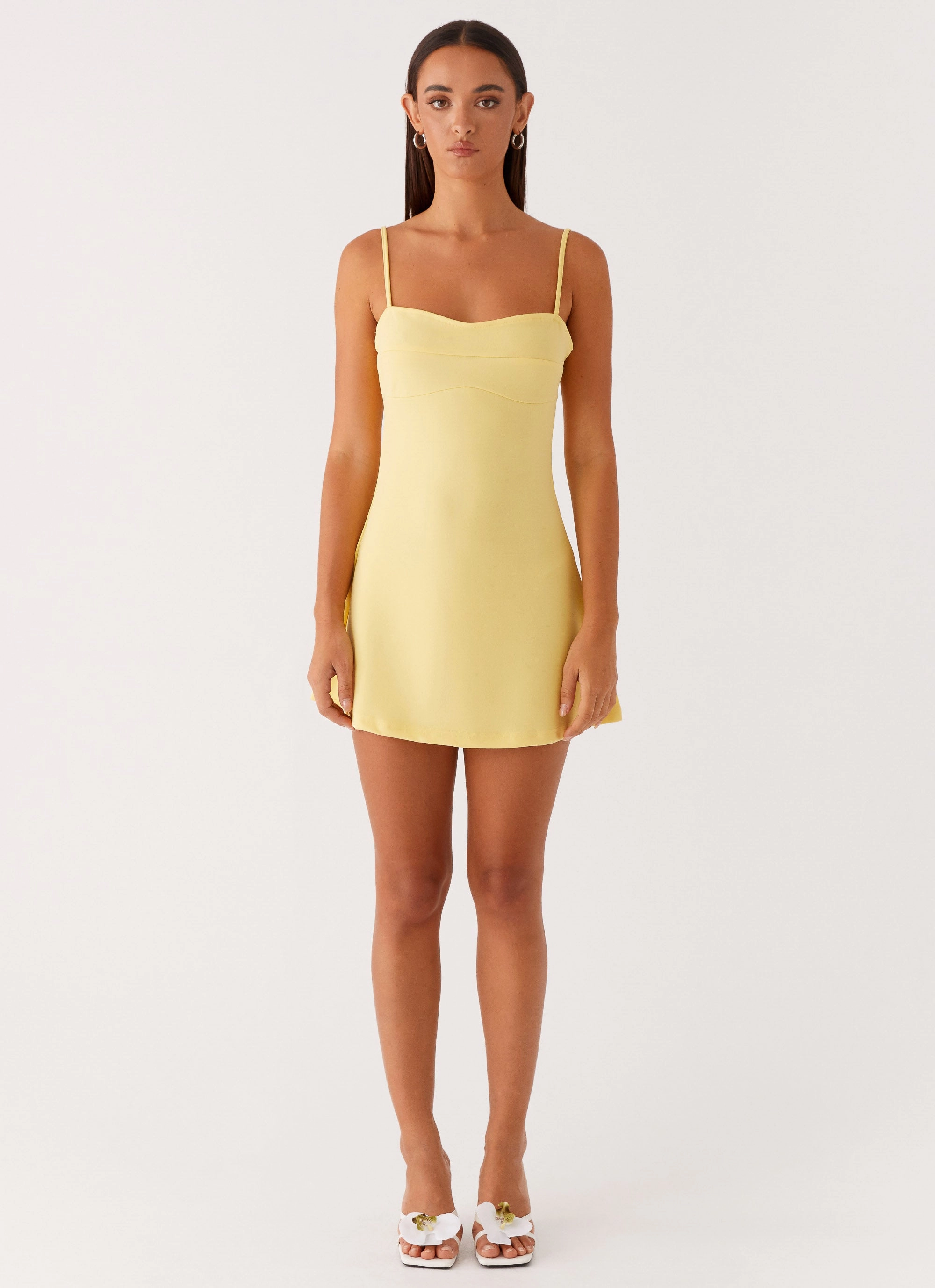 Cindy Mini Dress - Yellow Modern Movement