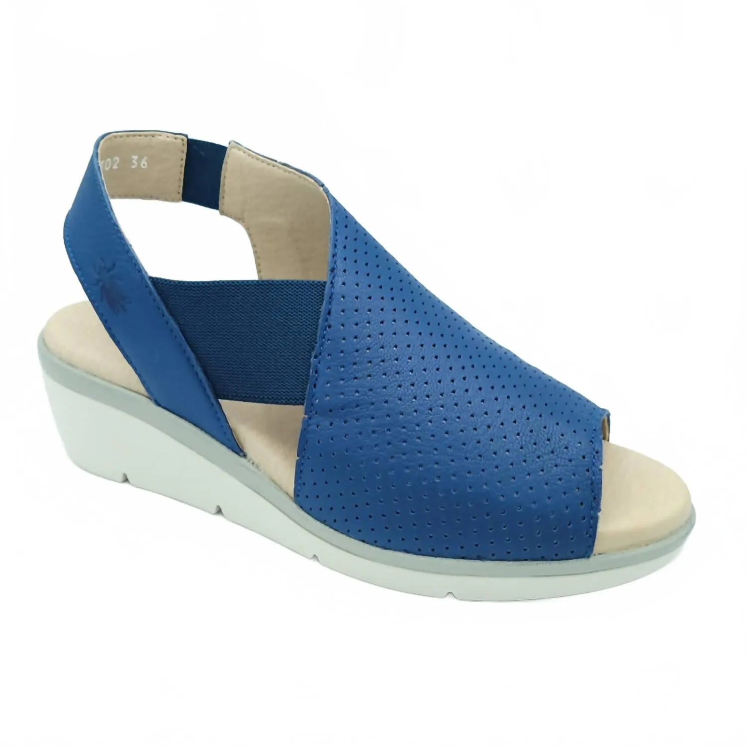 Nisi Wedge In Blue Soft Cushioning Shoes