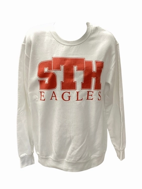 Advanced Moisture Management Jerzees Men's St Thomas Eagles Sweatshirt White S