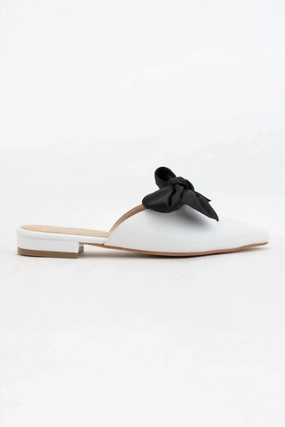 Valerie Mule In White Outdoor Ready Design Soft Step