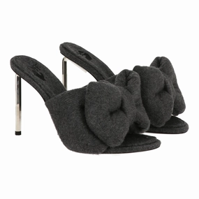 Off White Womens Grey/Silver Mule Sporty Footwear GelCushion