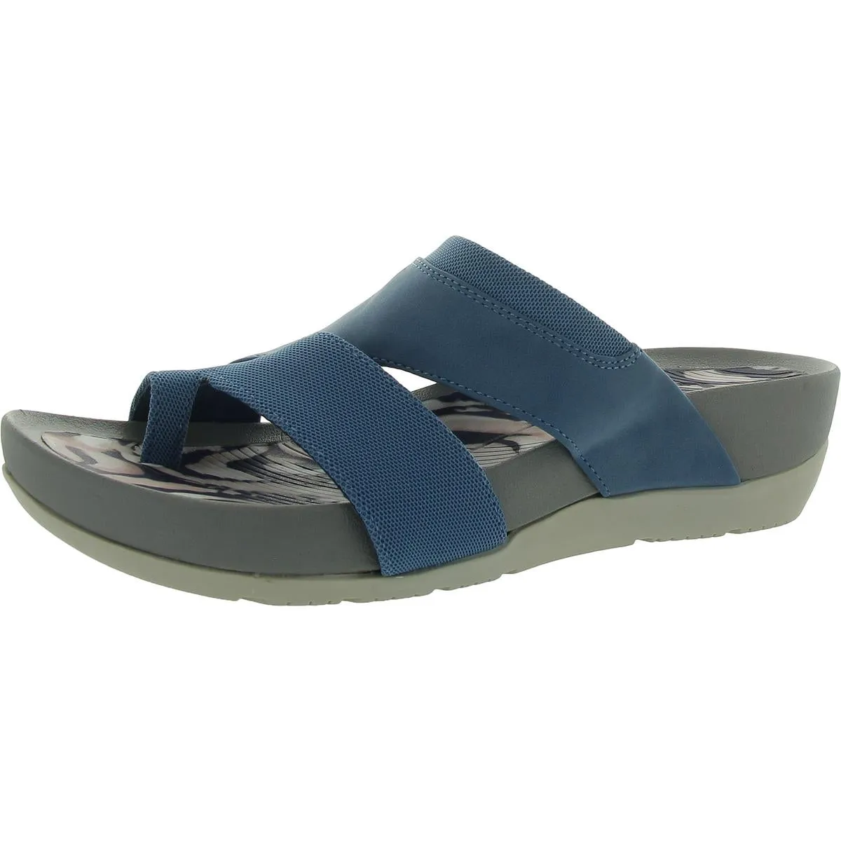 Andred Womens Faux Leather Casual Wedge Sandals Anti Static Material padded sole