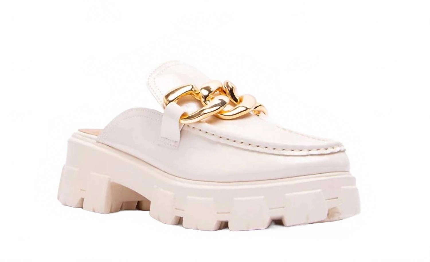 High Efficiency Women's Slide In Oxford Mule In Tan