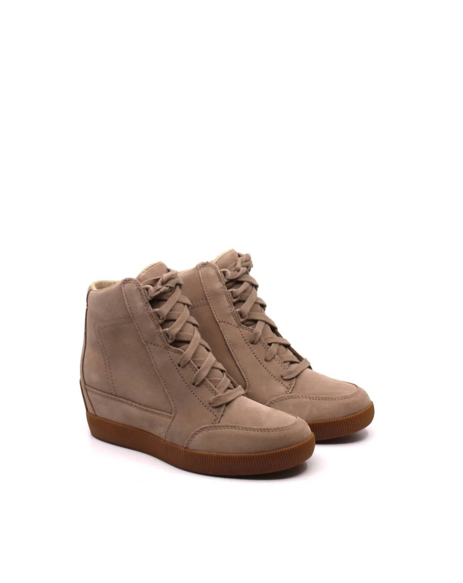 Adjustable Backstrap Closure Out 'n About Wedge Omega In Taupe/gum