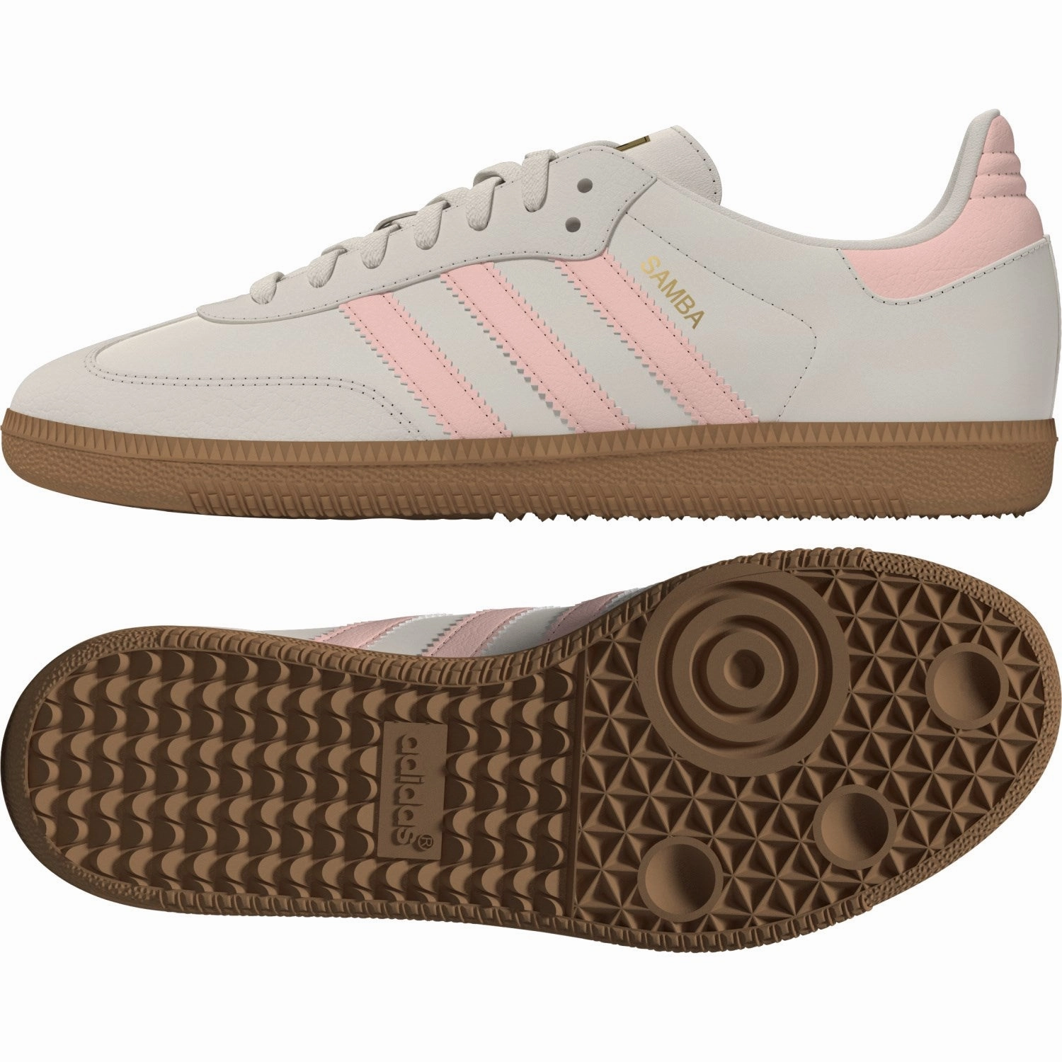 Anti Slip Groove Pattern Comfortable Heel adidas Originals Wonder White/Clear Orange/Gum 3 Samba Og J Sneakers