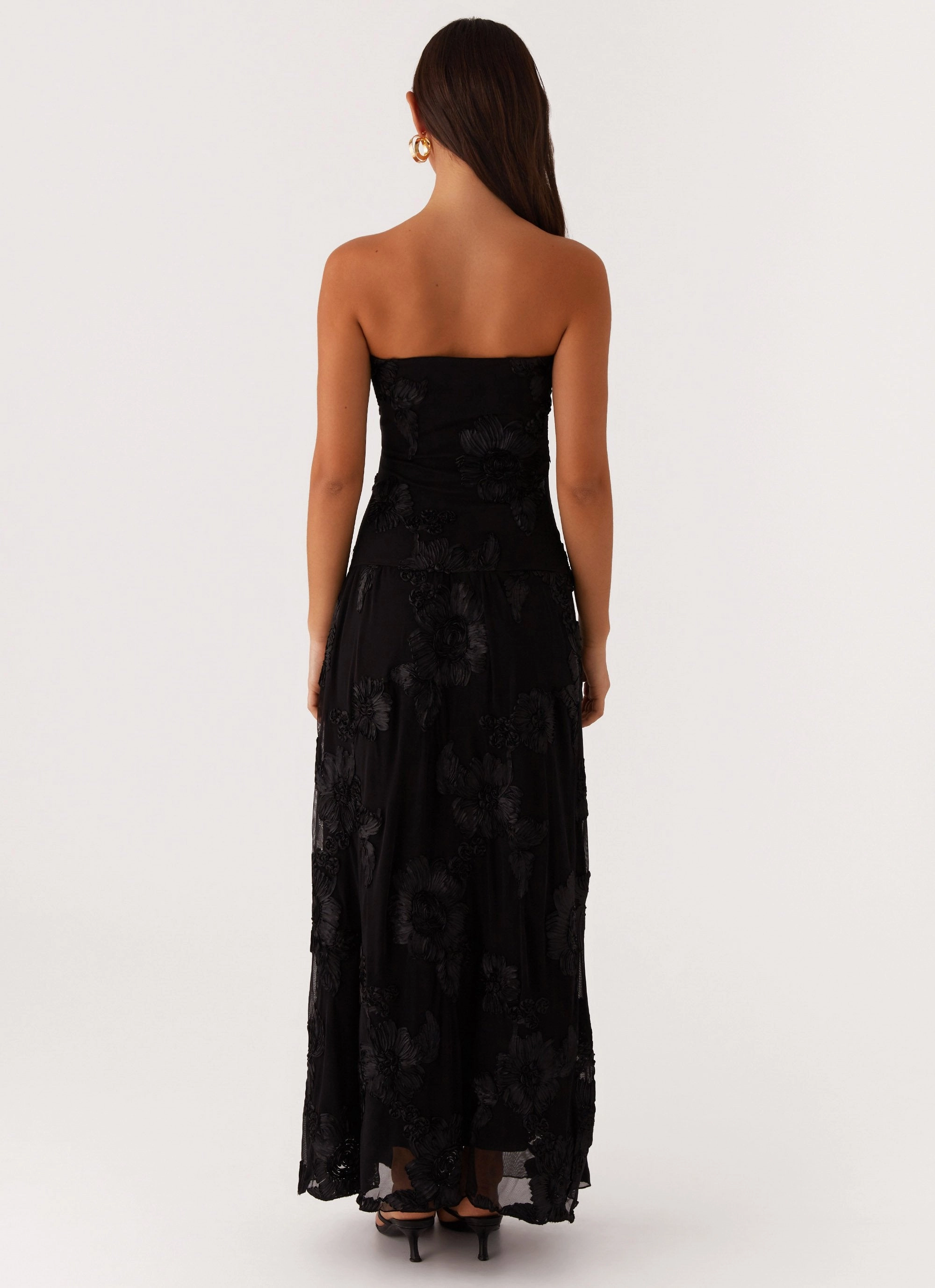After Light Maxi Dress - Black Comfortable Look Easy Texture
