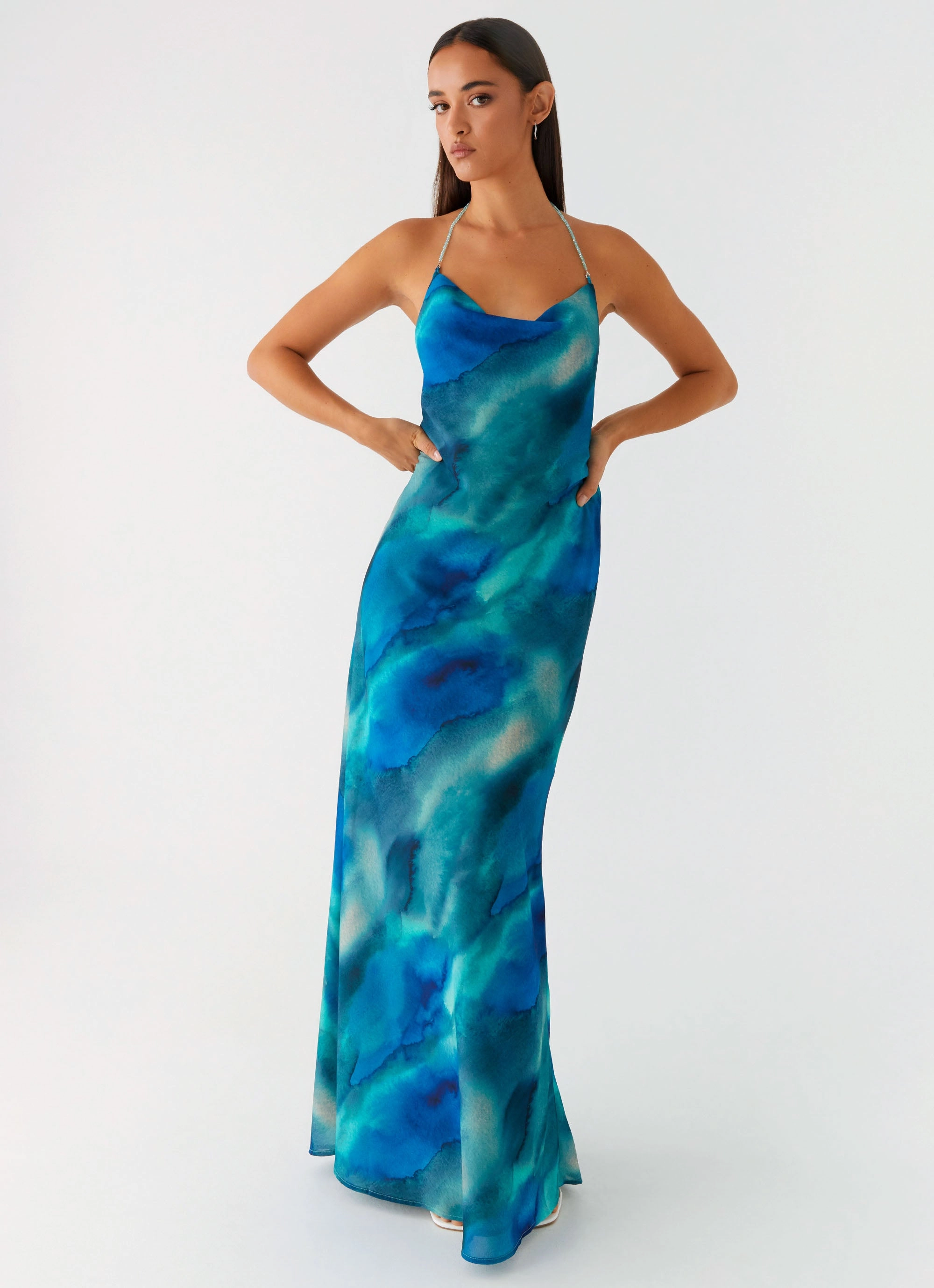 Journey Maxi Dress - Blue Tie Dye Move Easy