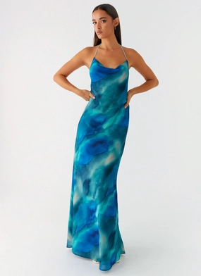 Journey Maxi Dress - Blue Tie Dye Move Easy
