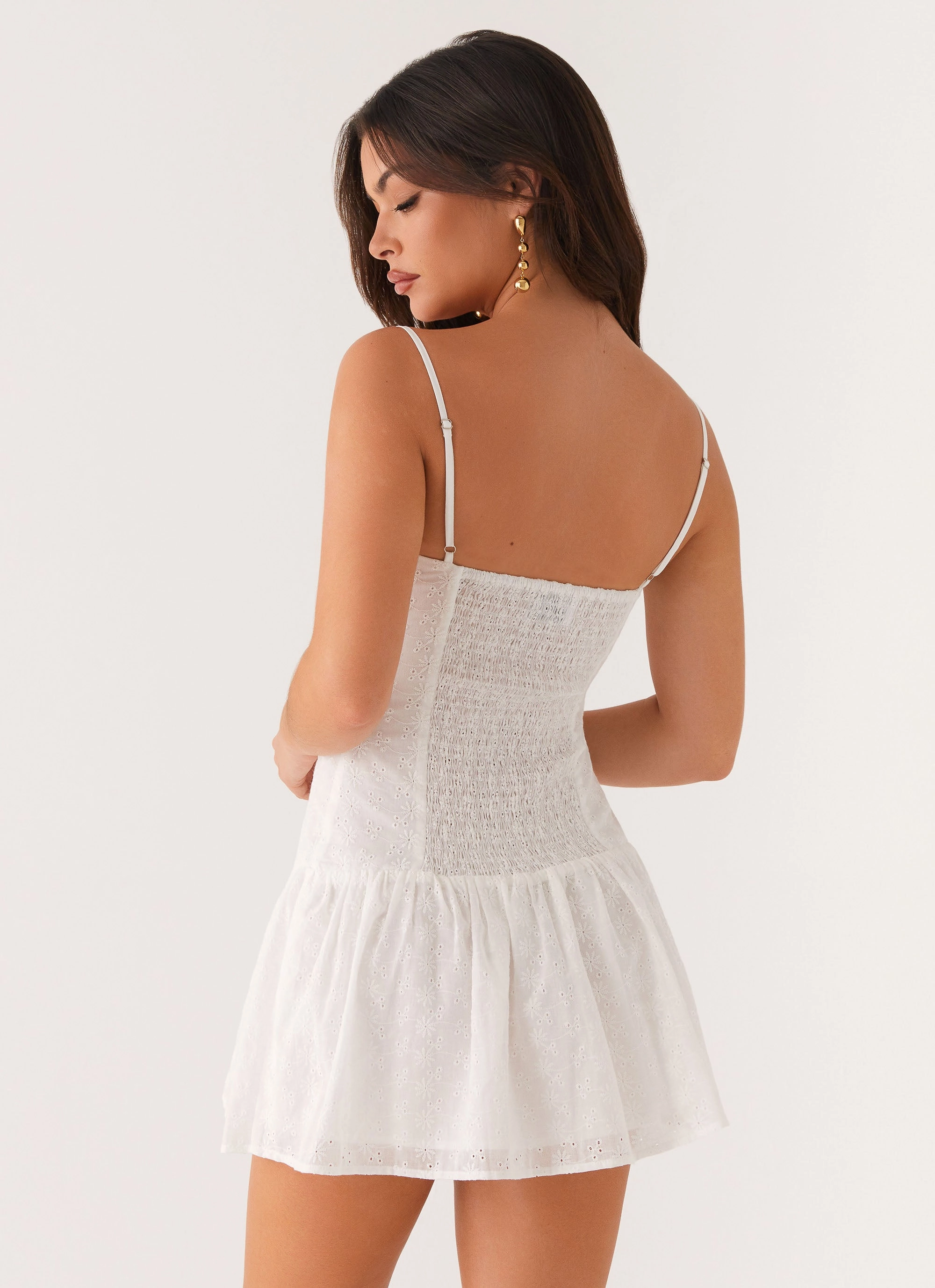 Light And Airy Palm Springs Mini Dress - White