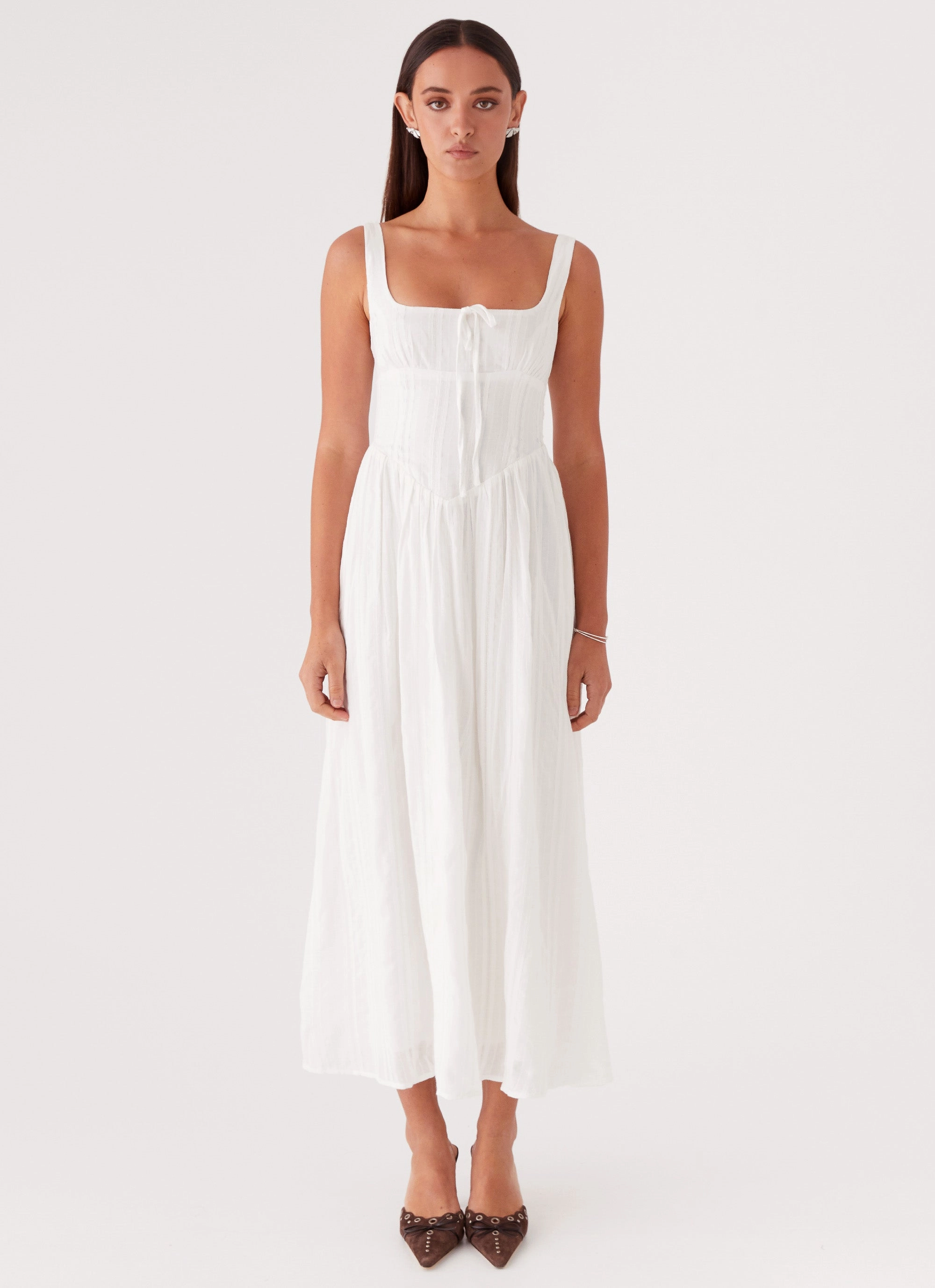 Pascuelle Midi Dress - White All Time