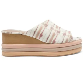 Comfy Flip-flops Gel Cushioning Pendrea Wedge Sandal In Mauve