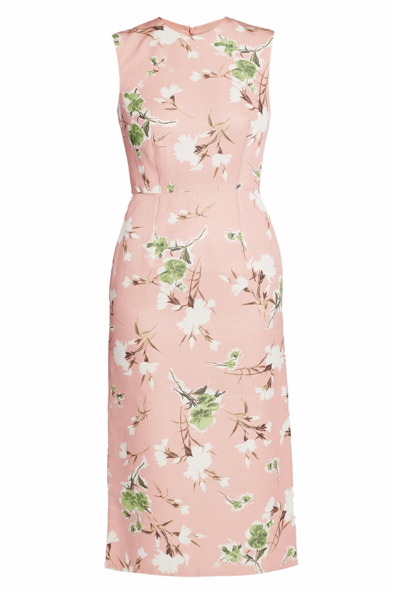 Sleeveless Midi Pencil Dress Travel Option