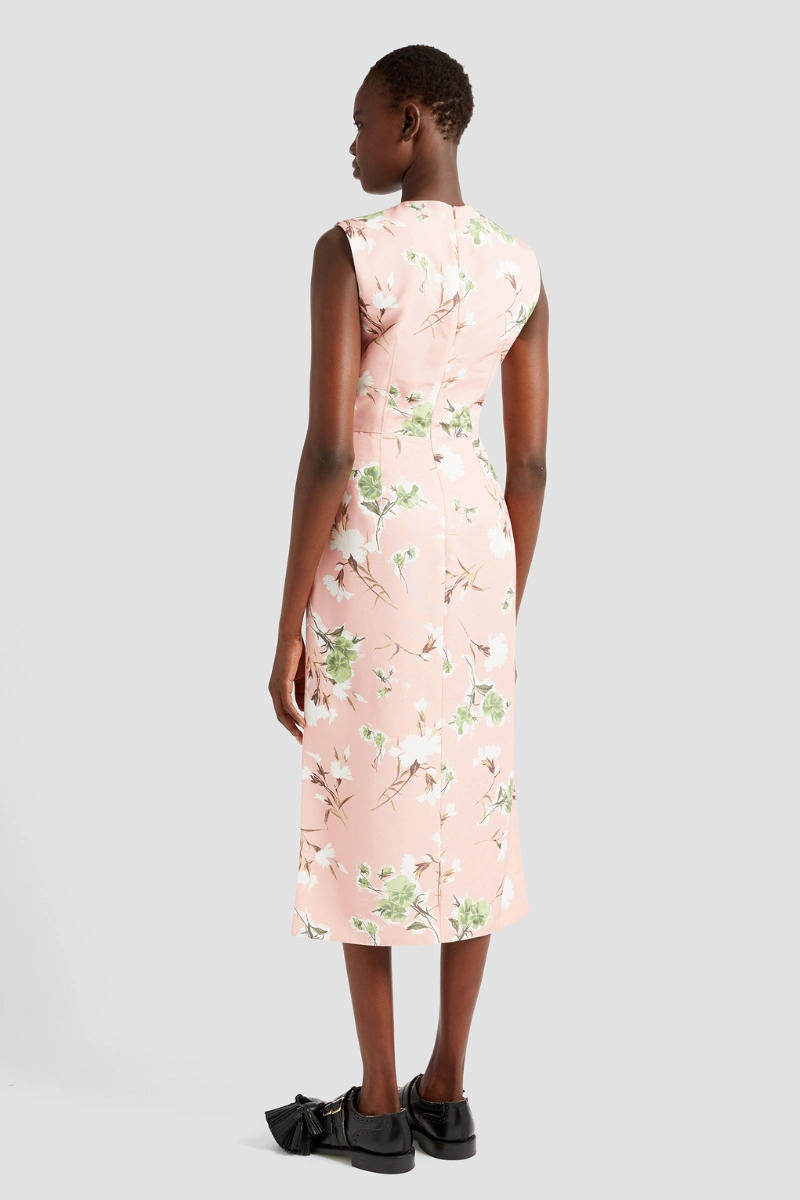 Soft-touch daywear Sleeveless Midi Pencil Dress