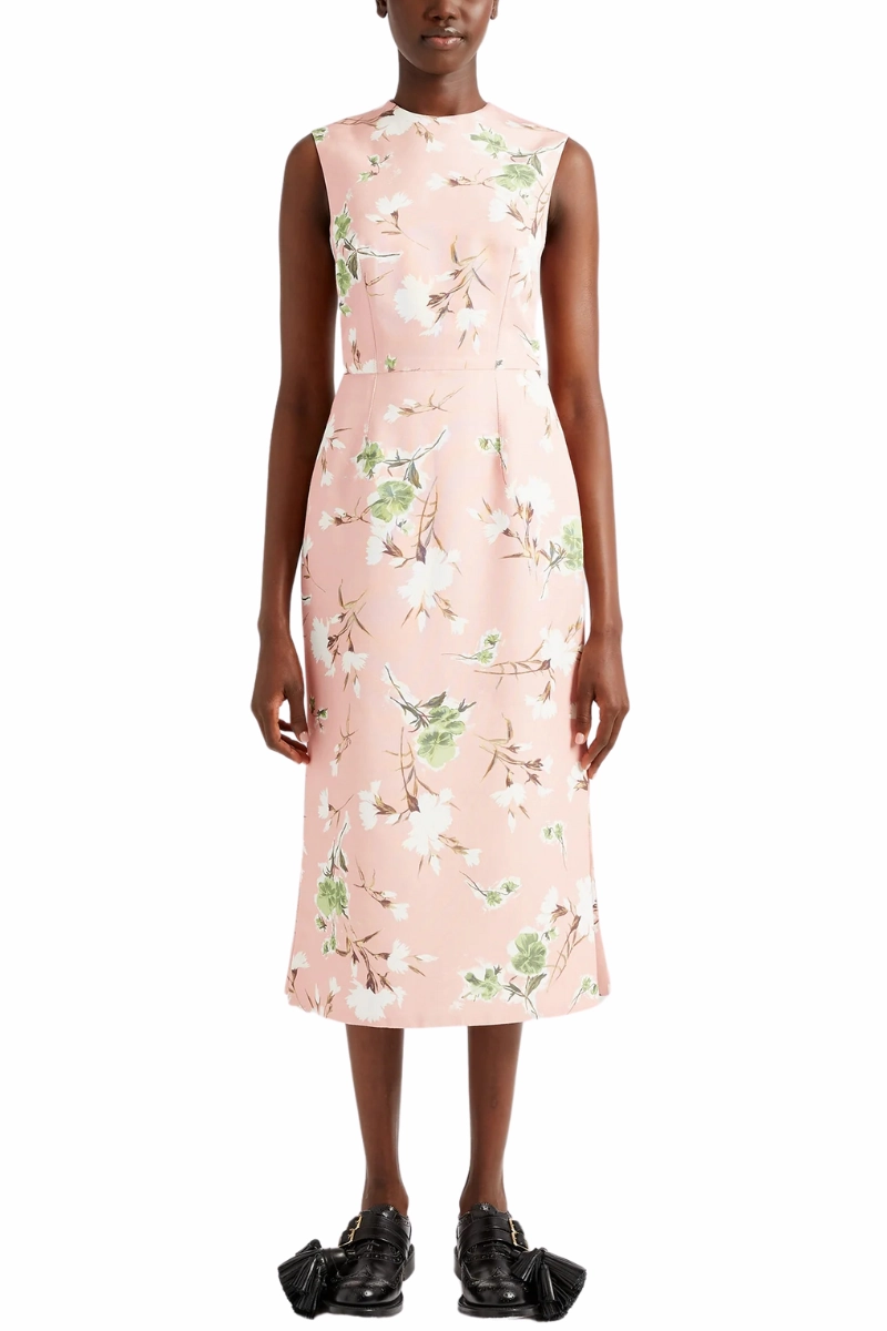 Comfort Waist Fit Sleeveless Midi Pencil Dress