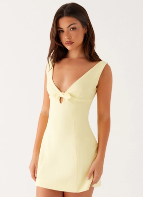 ReinforcedHem Caitlin Mini Dress - Yellow
