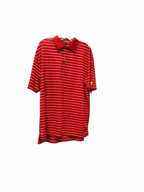 Tall friendly Embellished Neckline Peter Millar Men's Polo Red XL