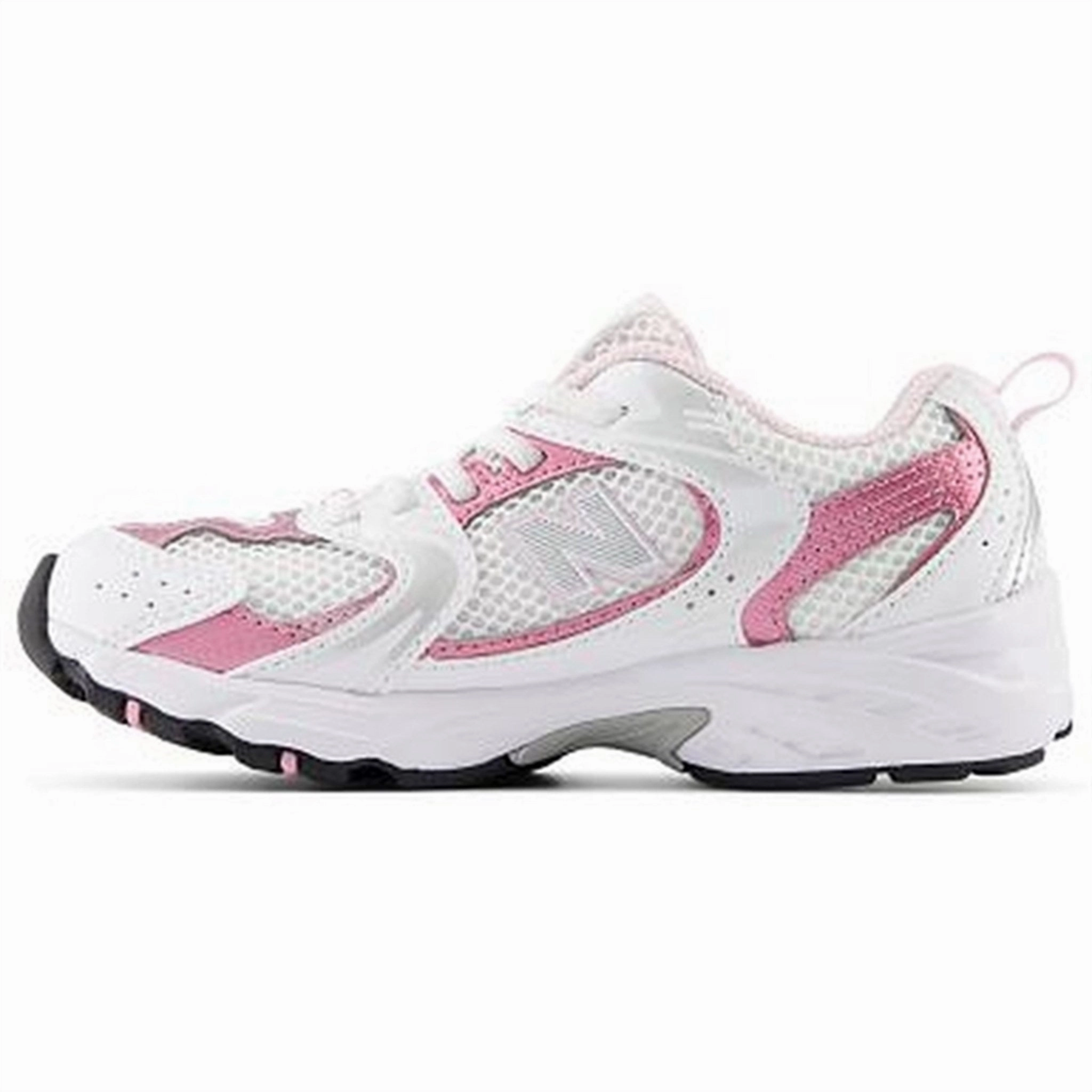 New Balance 530 Kids Bungee Lace Sneakers White Smooth Zone