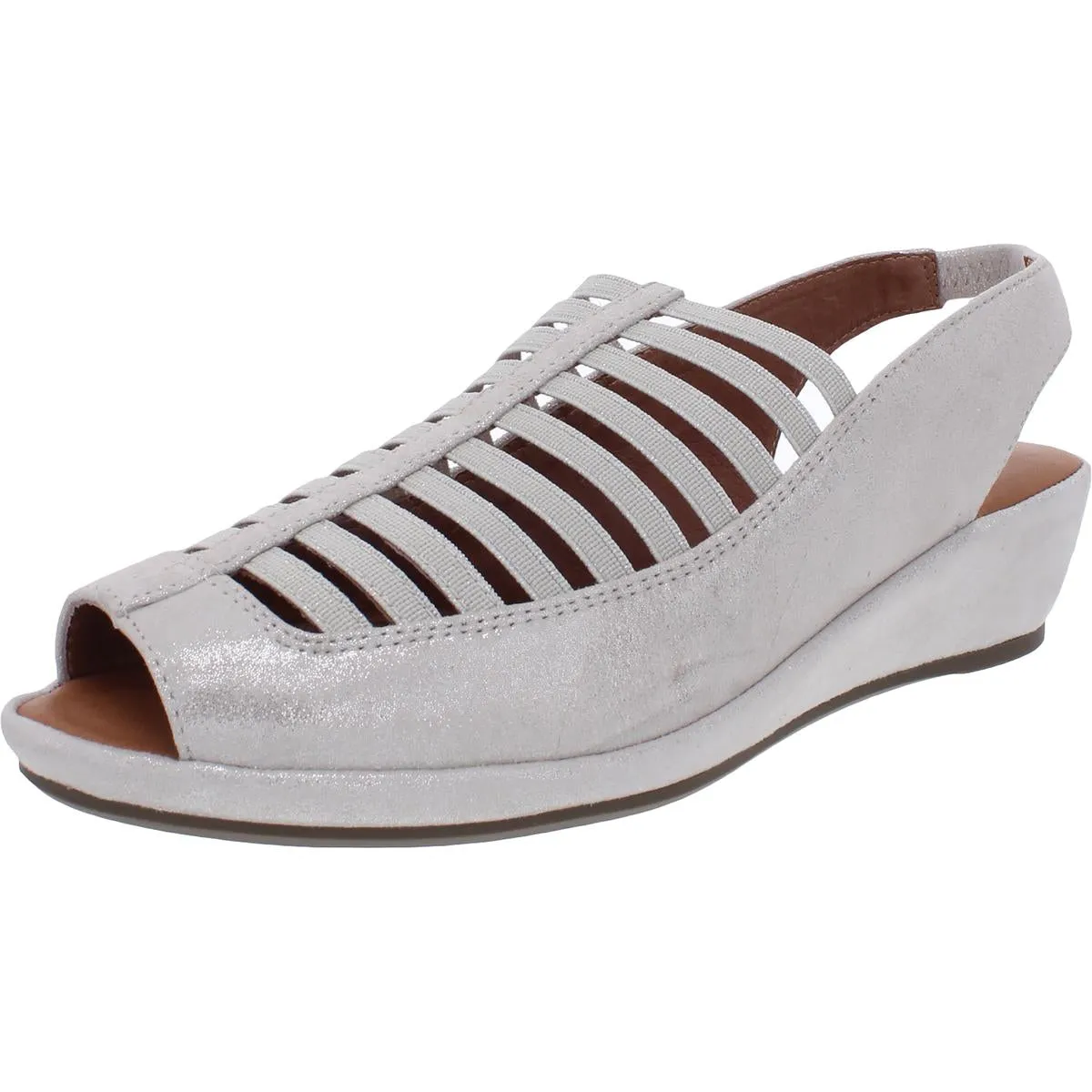 Tassel Fun Trendy Footwear Design Lee Womens Suede Peep Toe Wedge Sandals