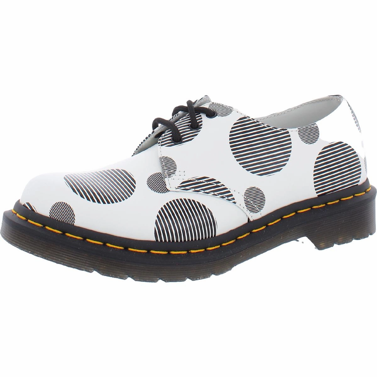 Durable Leather High End Polka Dots Mens Leather Lace-Up Shoes