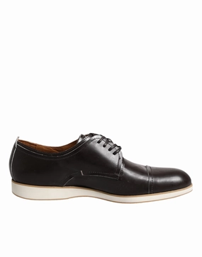 Pollini  Leather Derby Lace Up Dress Formal Men's Shoes Elegant Look