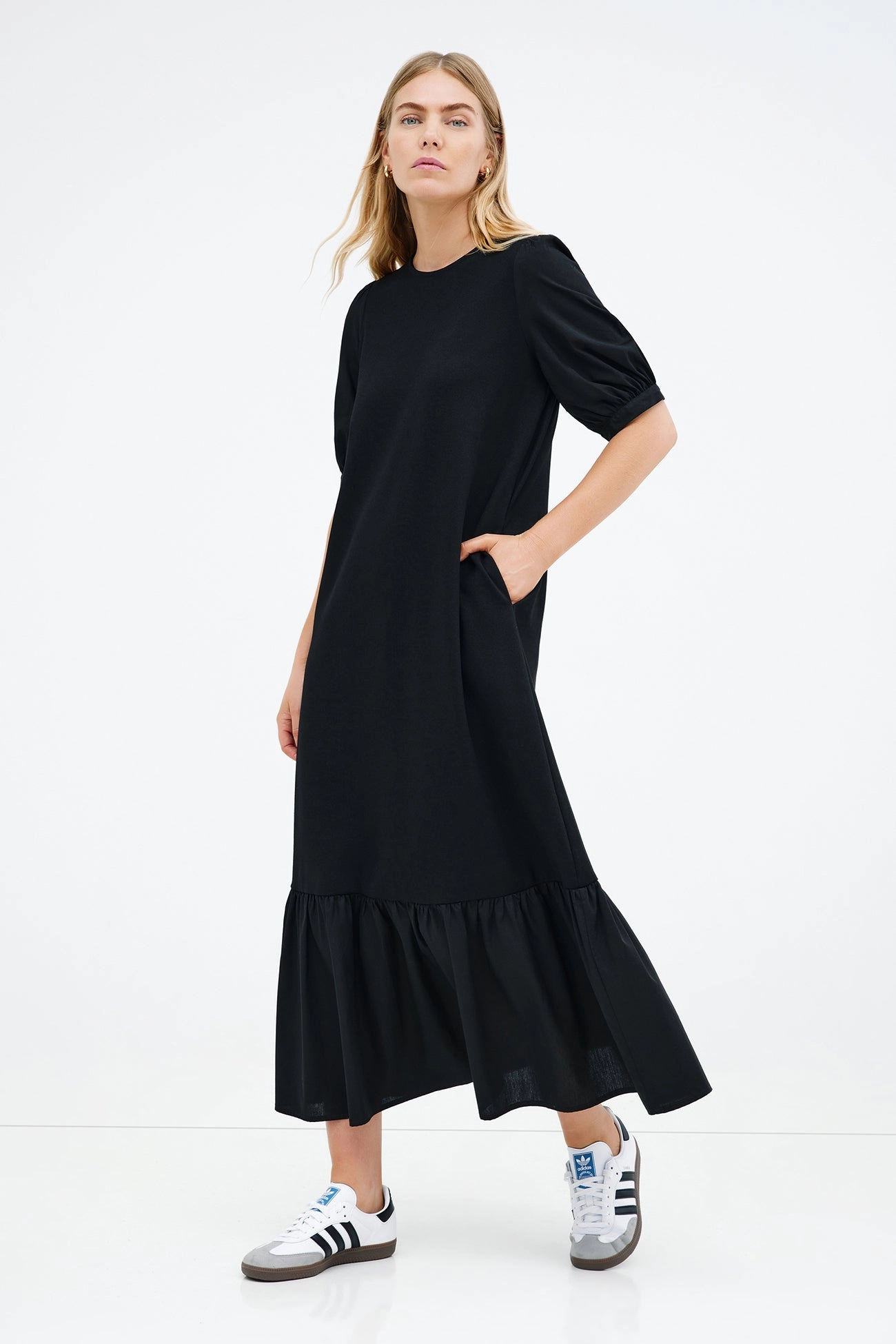 Olivia Dress Draped Silhouette