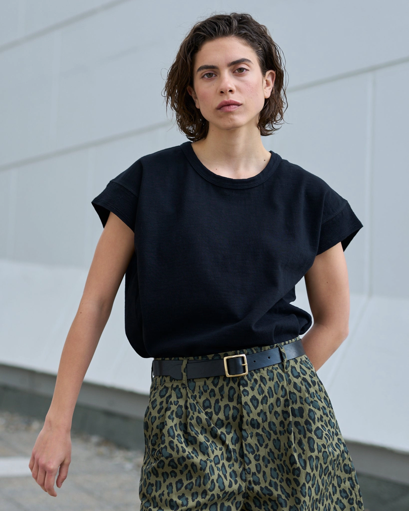 Comfy Waistband G.o.D Muscle T Heavy Flame Black