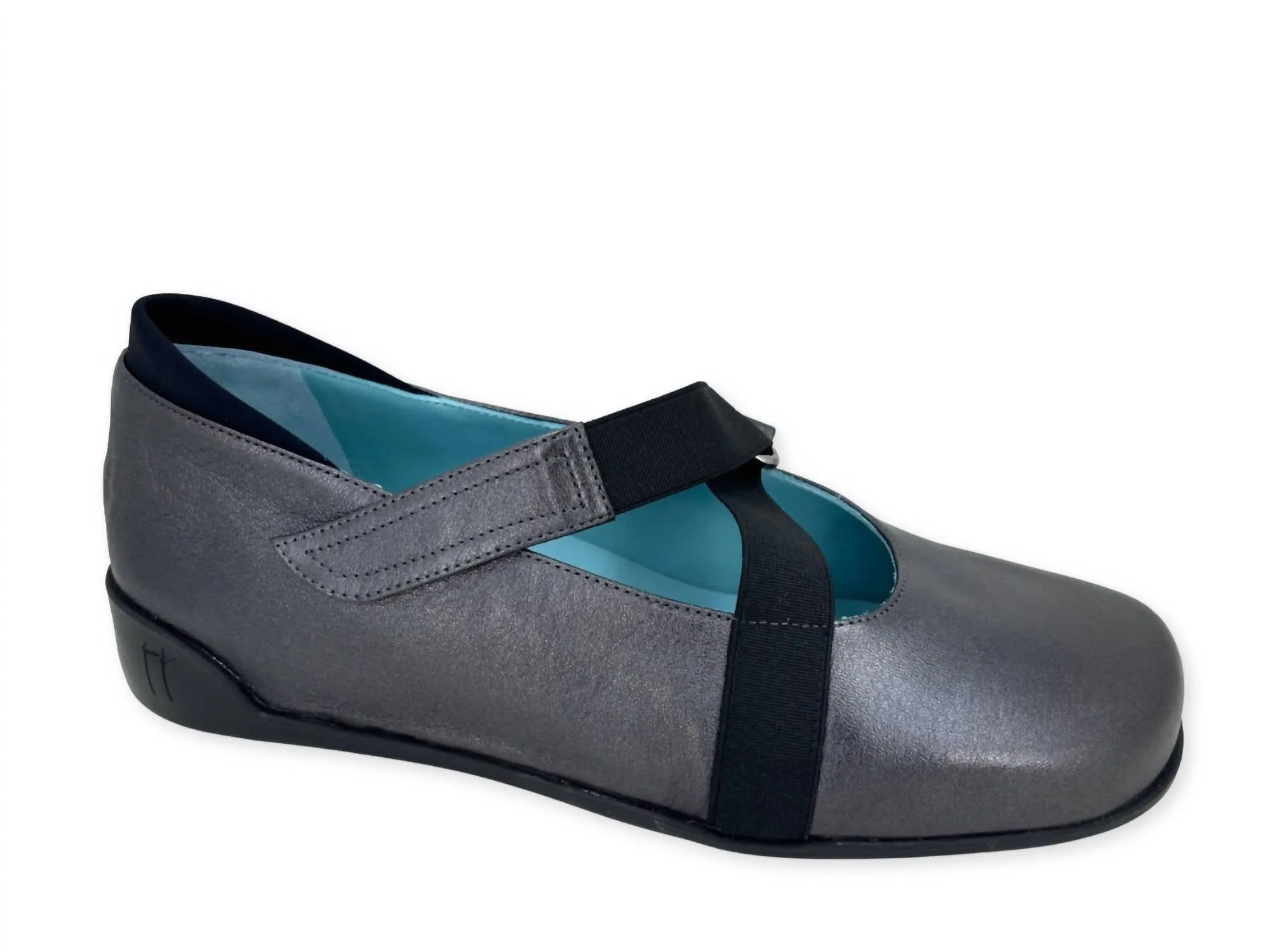 Women's Koichi Walking Shoe In Charcoal High Heel Washable
