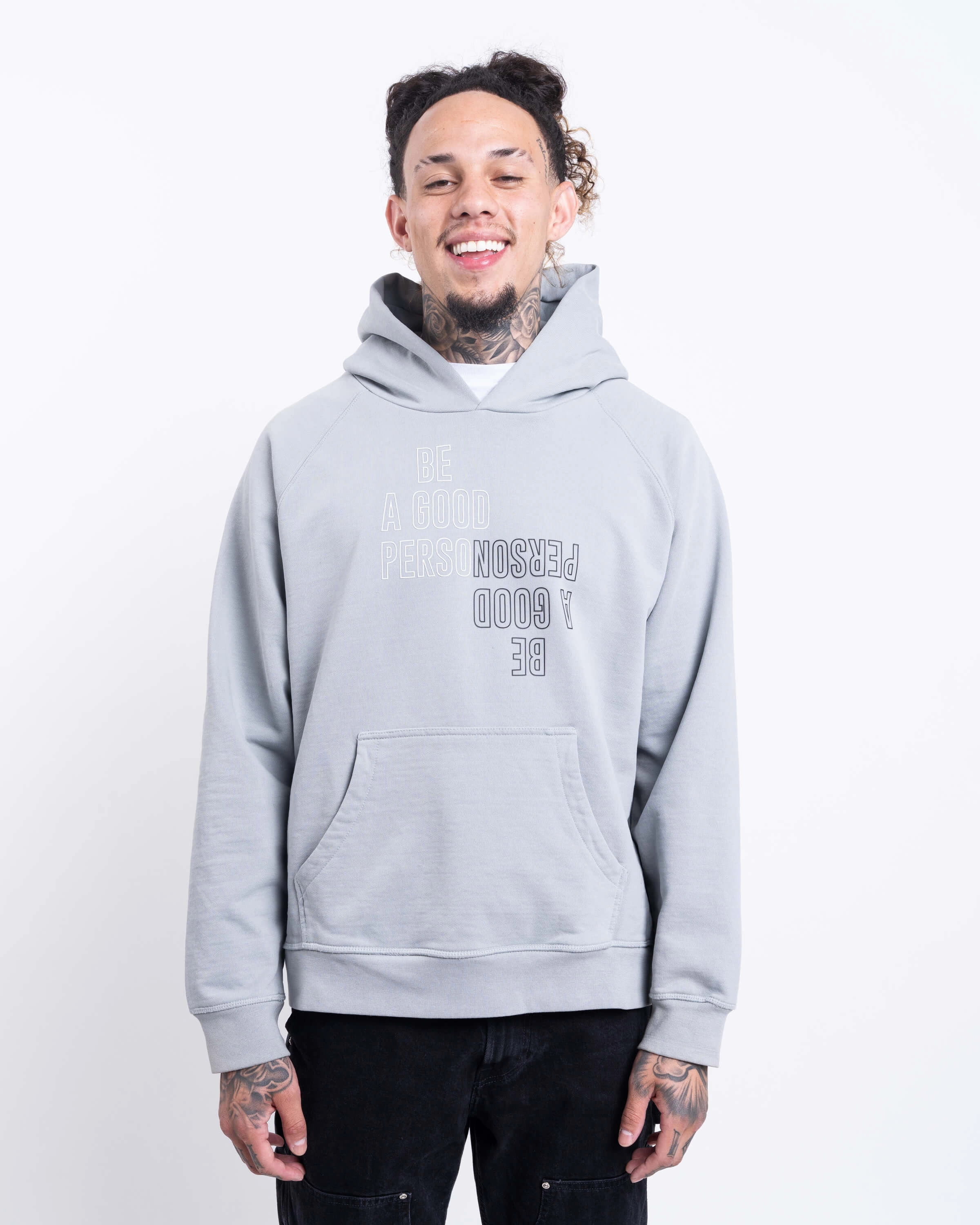 Reflection Heavyweight Hoodie - Mineral Statement Sleeves Comfy Layer