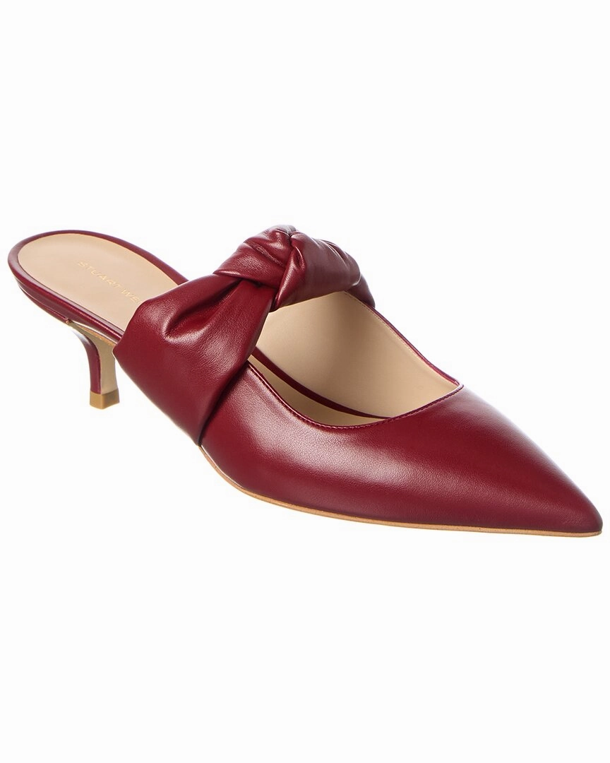 Airflow Optimized Design Comfortable Relief Stuart Weitzman Solange Leather Mule