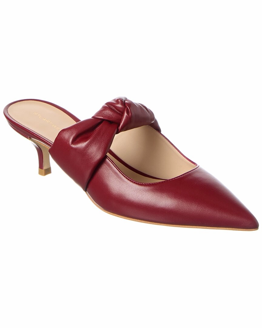 Stuart Weitzman Solange Leather Mule Light sandals