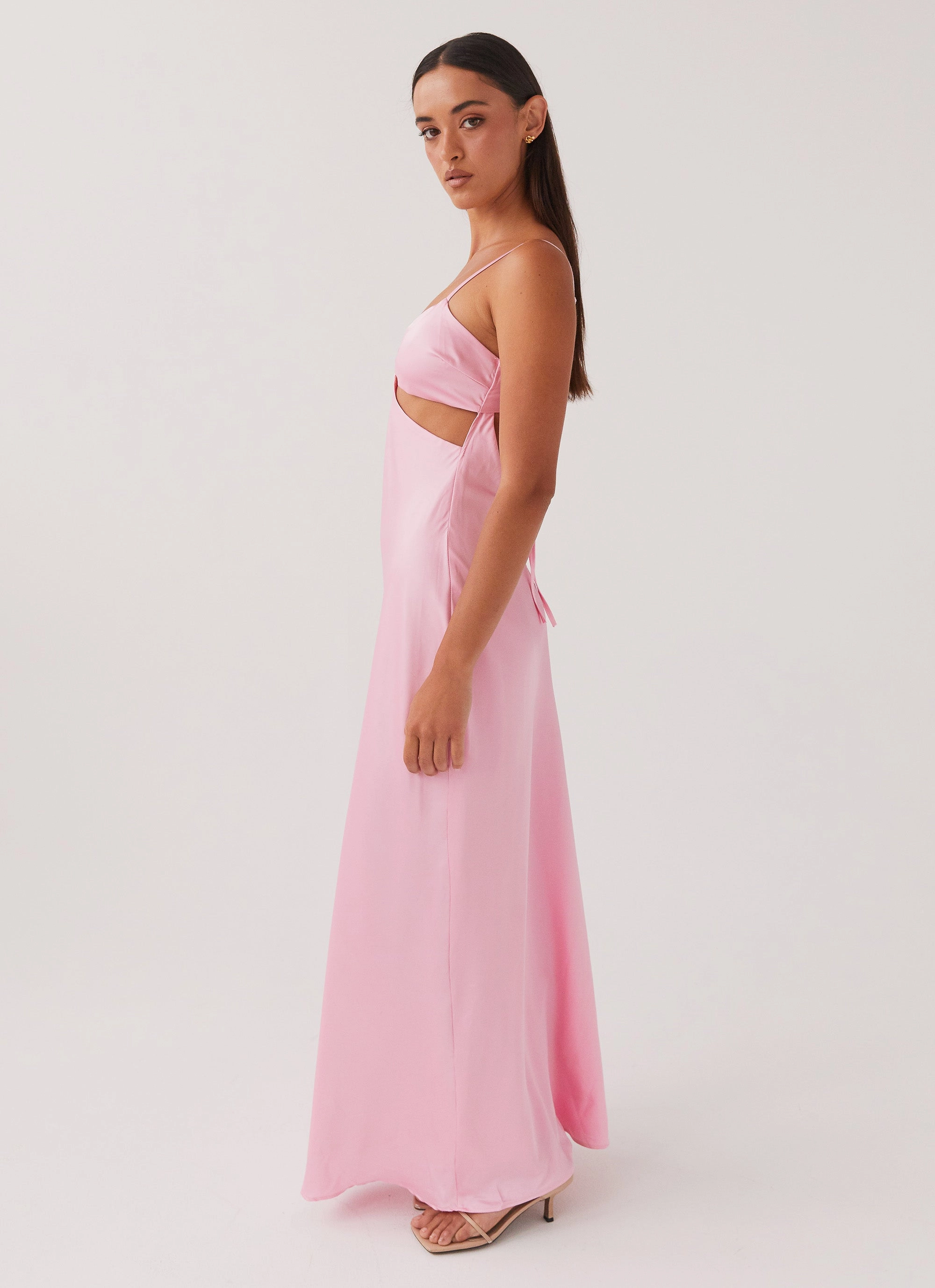 breathable fabric dress Pretty In Pink Maxi Dress - Rose Quartz