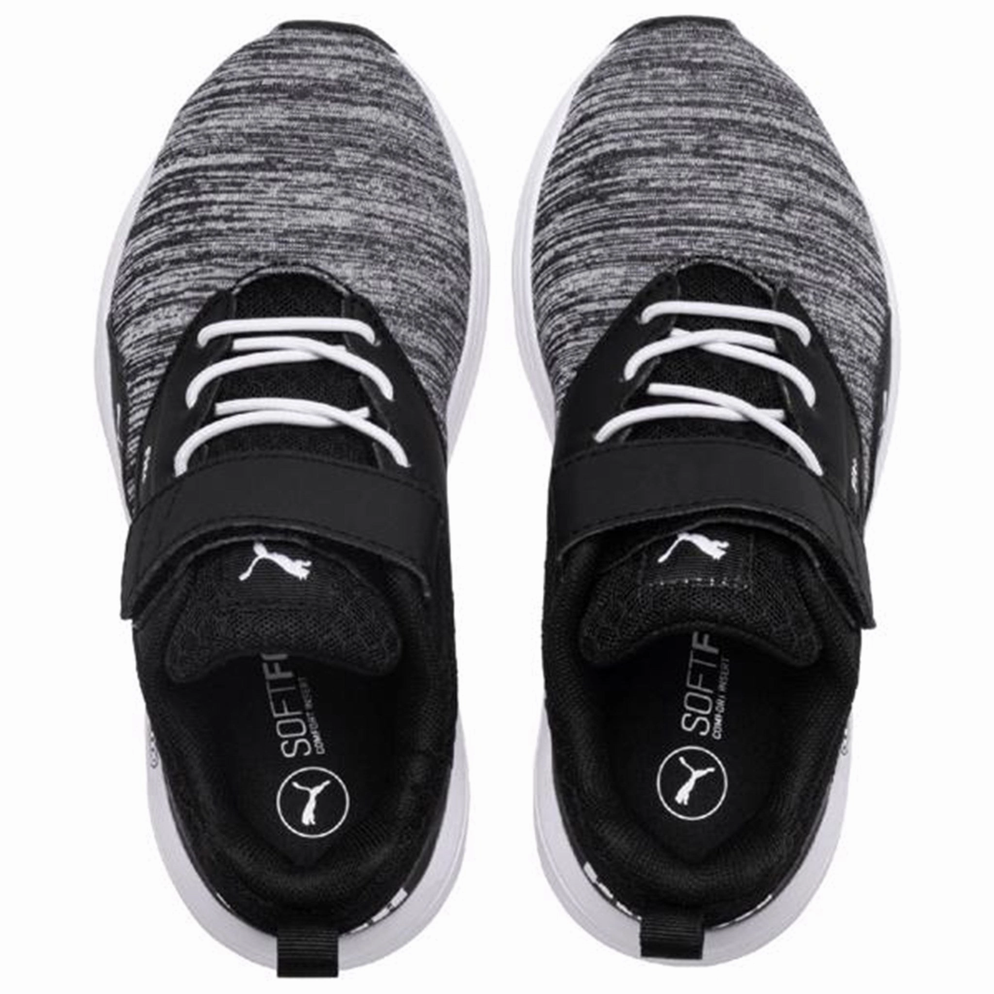 Anti Static Fabric Puma Comet V Infant Sneakers White/Black