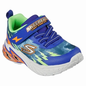 Knit Fabric Design Core Comfort Skechers Lights Storm 2.0 Sneakers Blue Lime