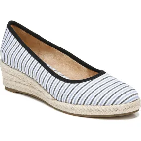 Womens Striped Espadrille Wedge Heels Outfit Boost