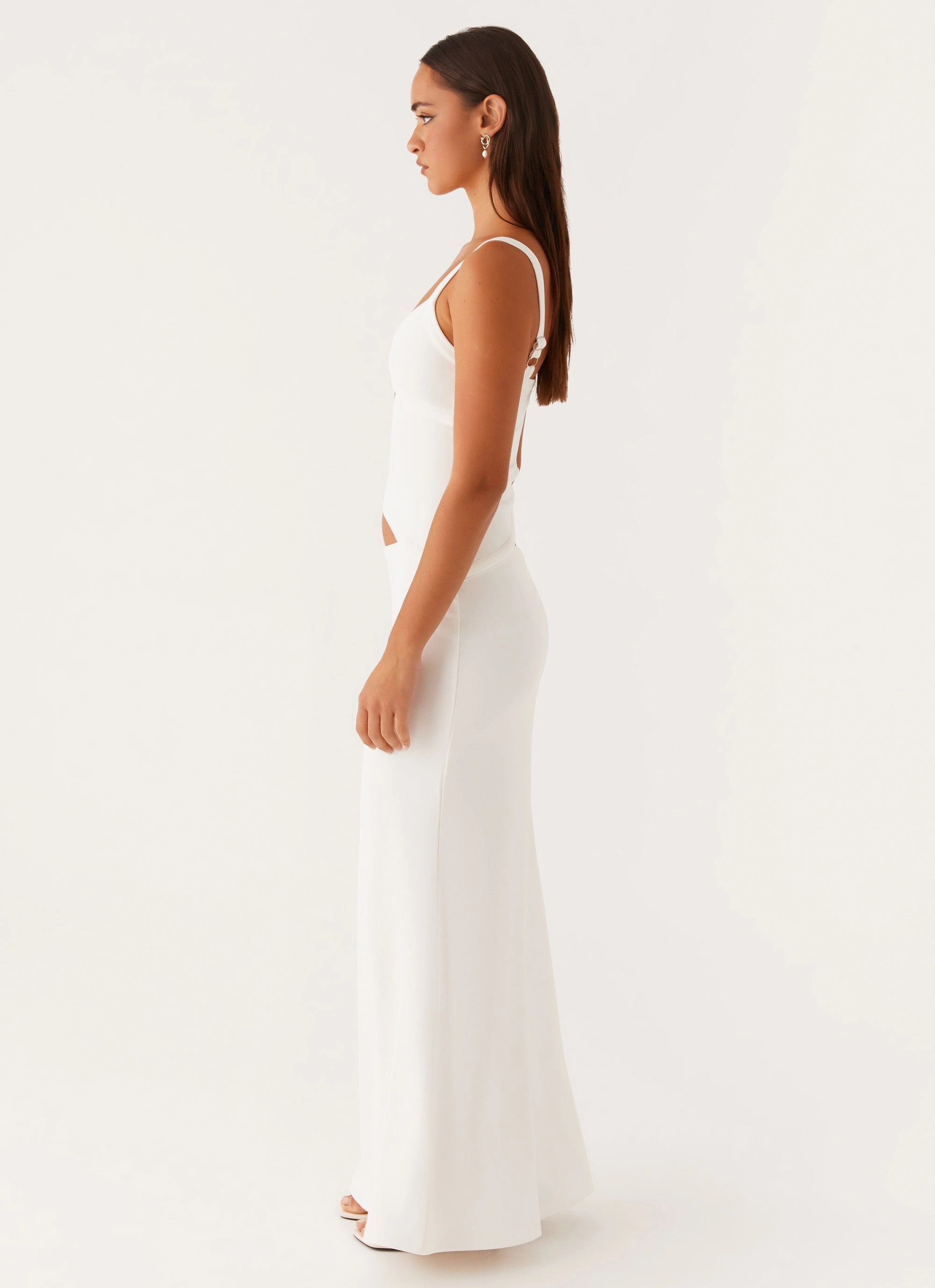 Tie-dye Jocelyn Maxi Dress - White