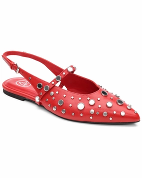 Ash Brenda Leather Ballet Flat Anti Slip Coating Non toxic