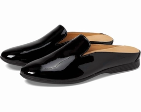 Lexie Patent In Black Patent Quick Comfort Slides