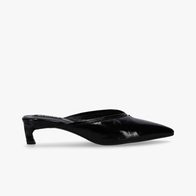 MultiDirectional Tessa Onix Black Leather Mules