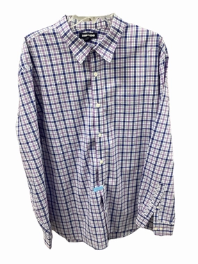 Lands End Men's Shirt Bl/Pur XXL Odor control