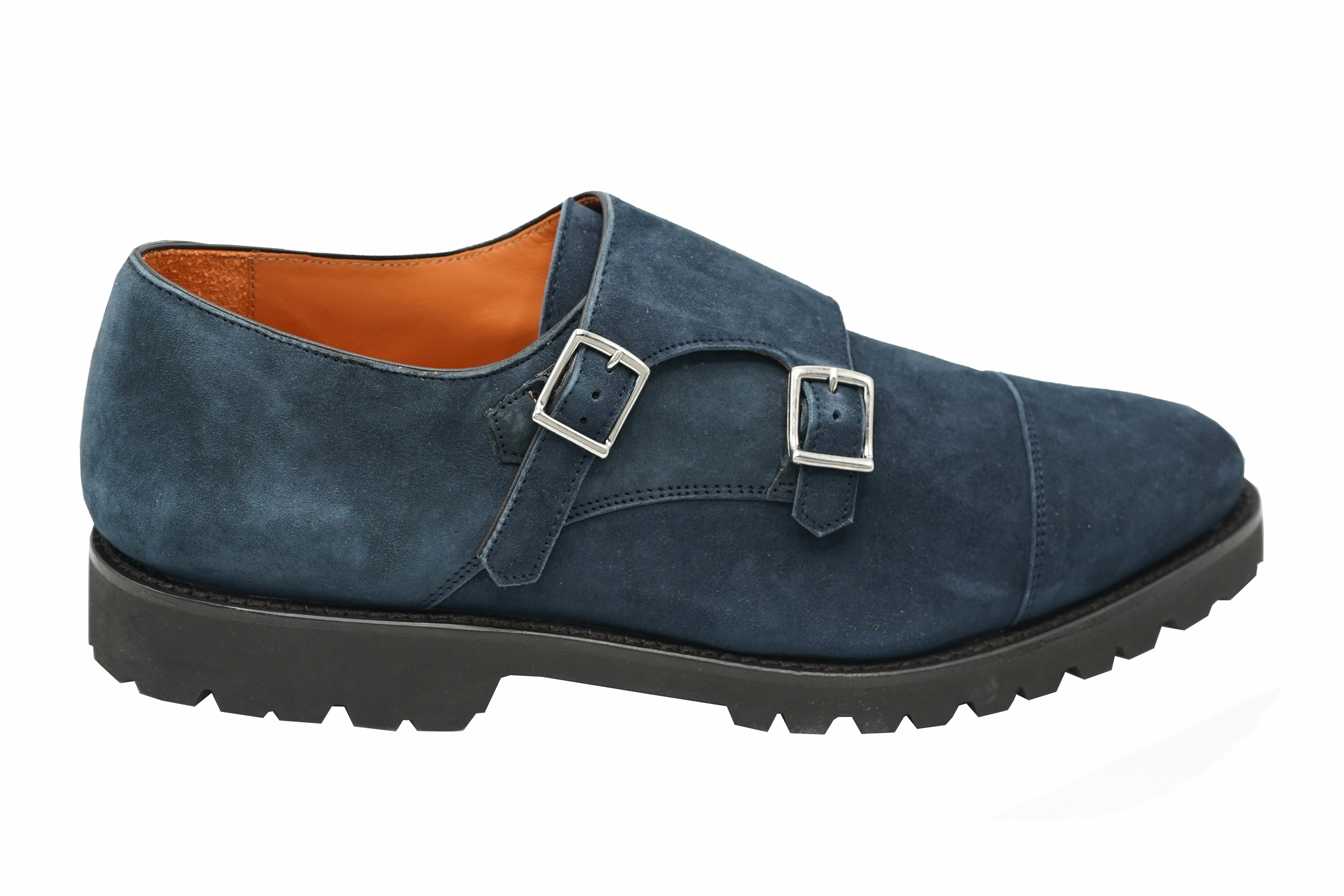 Subtle Match Andrea Ventura Monte Carlo Monk Strap Suede Shoes