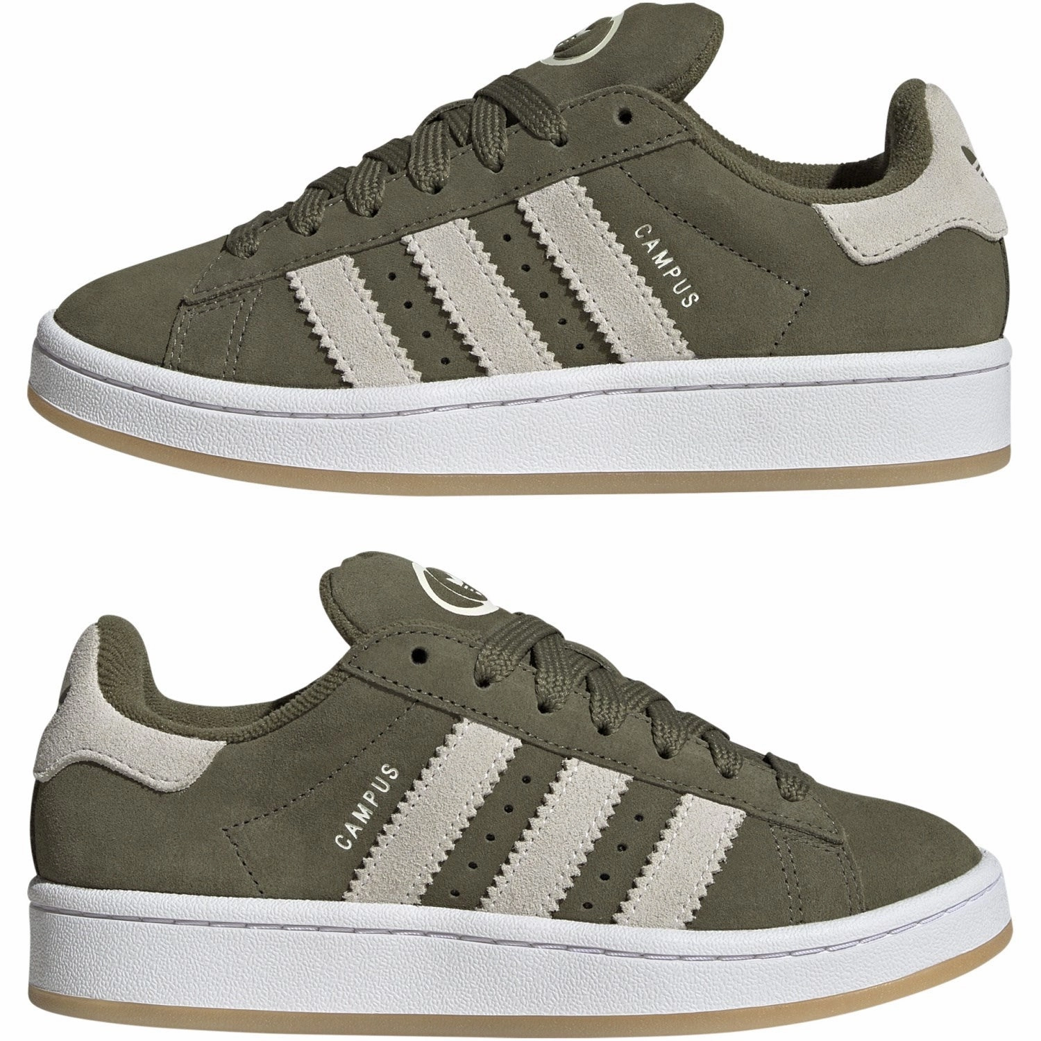 Vibrant sole adidas Originals Medium Dark Khaki/Off White/Ftwr White Campus 00S J Sneakers