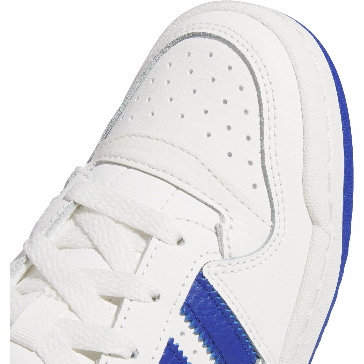 Easy   To   Clean adidas Originals Core White/Team Royal Blue/Core White Forum Low Cl J Sneakers